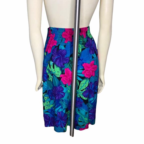 80's/90's Tropical Modest shorts/skirt/Culottes - Picture 4 of 7